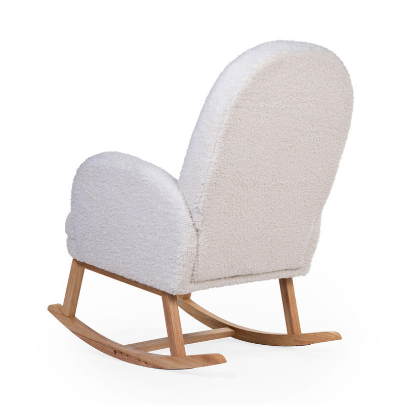 Fauteuil d'allaitement à bascule Teddy Écru Childhome dos