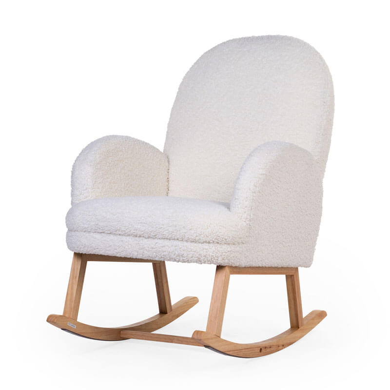 Fauteuil d'allaitement à bascule Teddy Écru Childhome