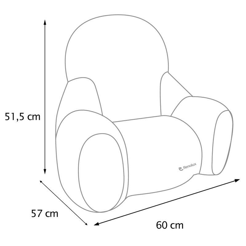 Fauteuil enfant en mousse S'TEDDY Bouclette RENOLUX dimensions