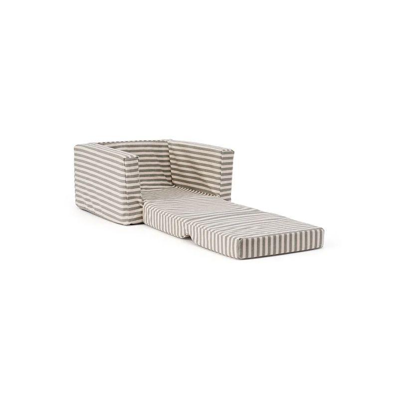 Fauteuil pliant rayé KID'S CONCEPT allongé