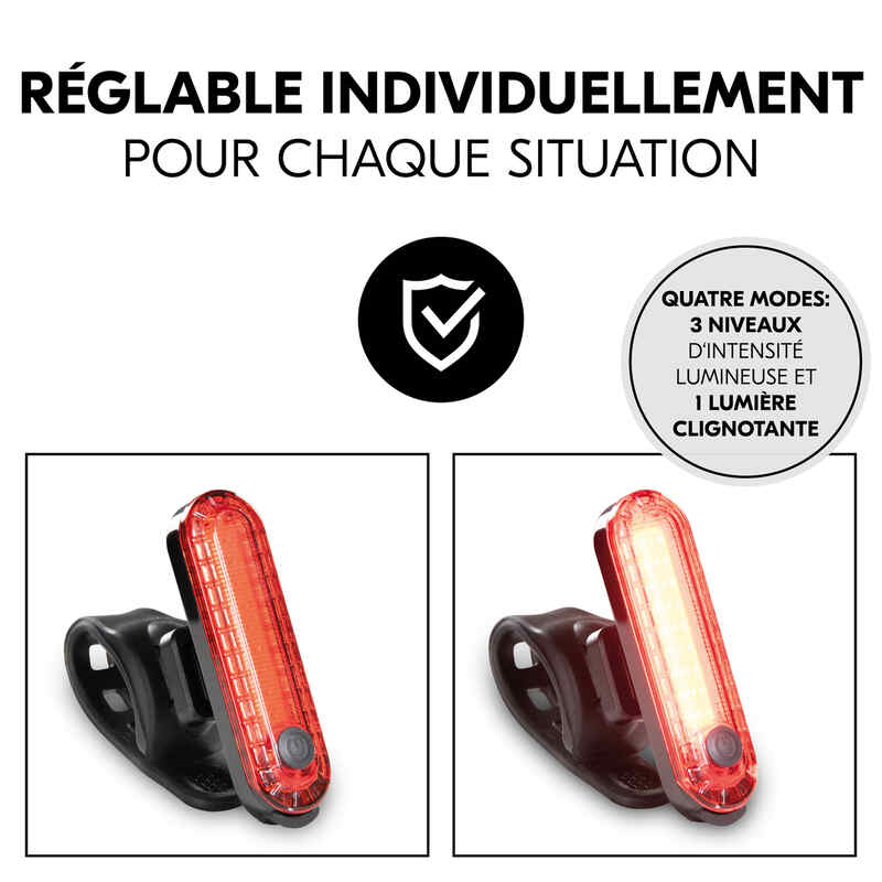 Feu arrière à LED pour poussette et remorque Hauck reglable
