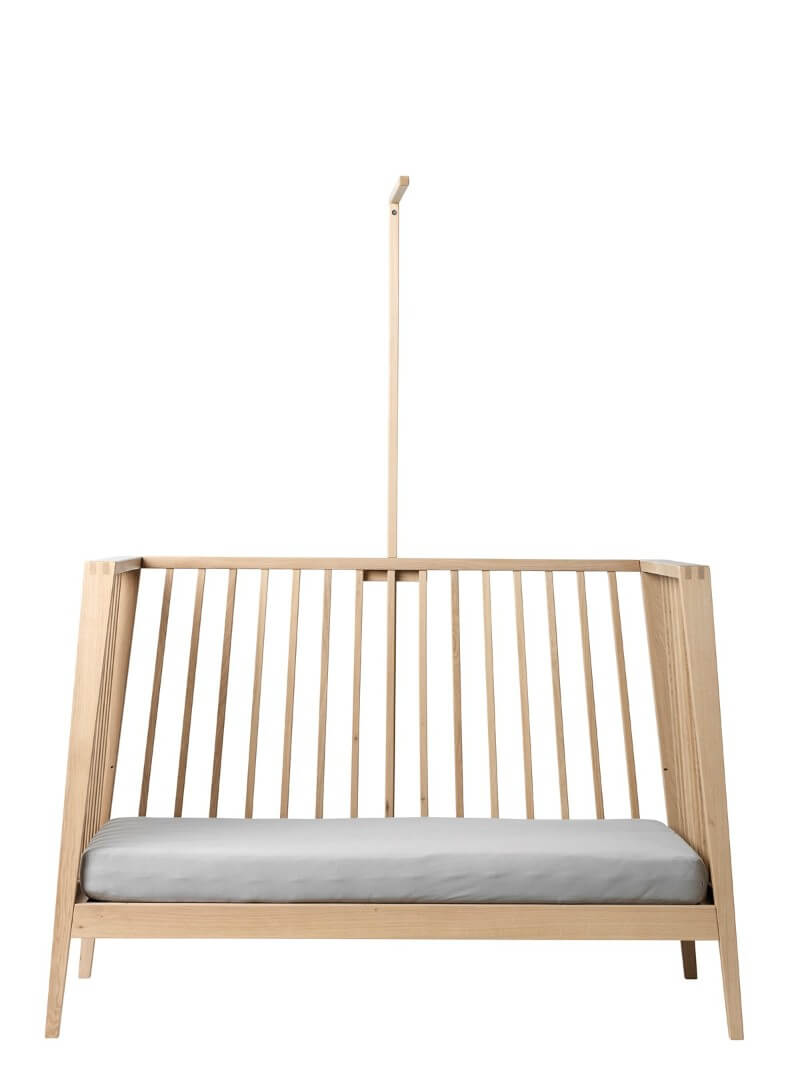 Set lit bébé Linea bois de chêne et flèche de lit Linea Leander 5