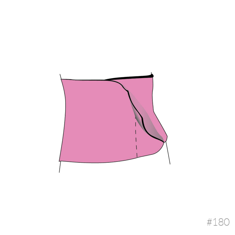 Gaine abdominale post accouchement Noir Carriwell Dessein