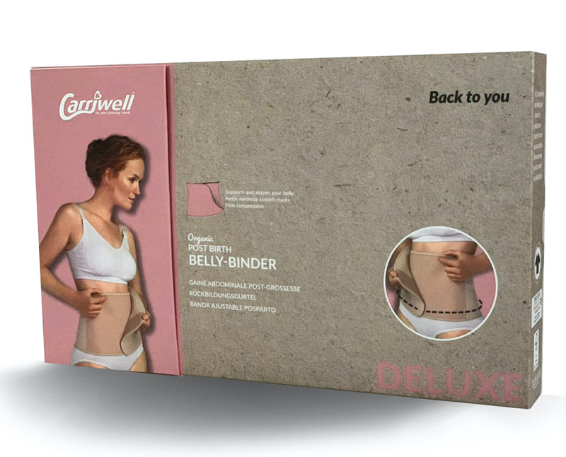 Gaine abdominale post accouchement Noir Carriwell Packaging