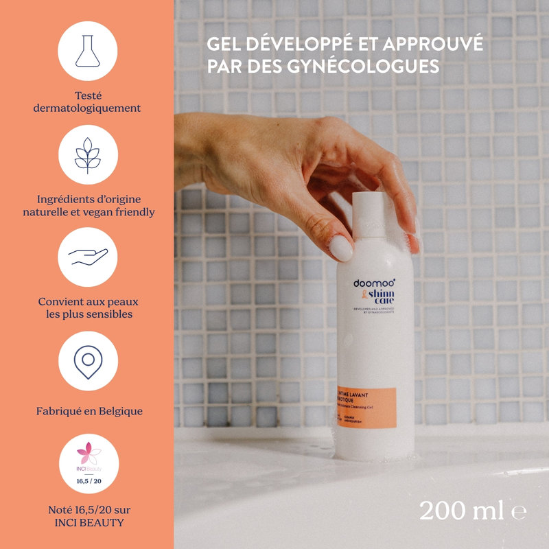 Gel Intime Lavant Prébiotique Doomoo x ShinnCare 200 ml Babymoov infos 1