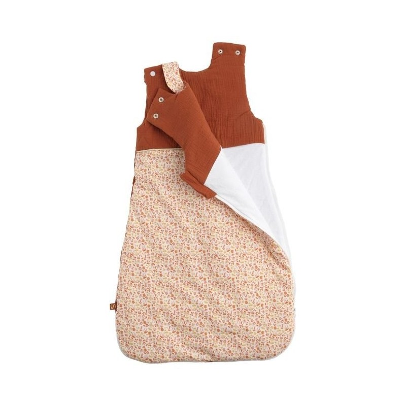 Gigoteuse Hiver 0-6 Mois Terracotta Esmée Sauthon ouverture