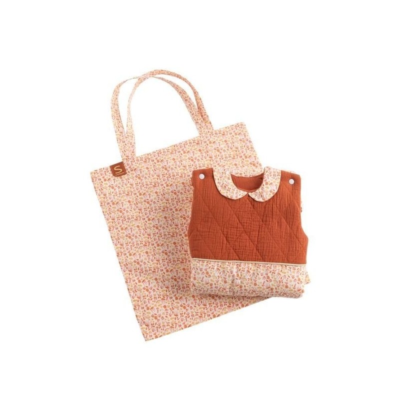 Gigoteuse Hiver 0-6 Mois Terracotta Esmée Sauthon avec sac
