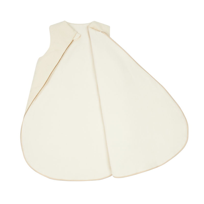 Gigoteuse mi-saison Cocoon en nid d'abeille Opera Green tea Nobodinoz ouverte
