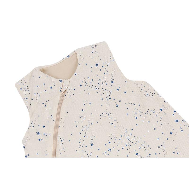 Gigoteuse mi-saison Cocoon en nid d'abeille 0-6 M Opera Blue Milky Way NOBODINOZ col