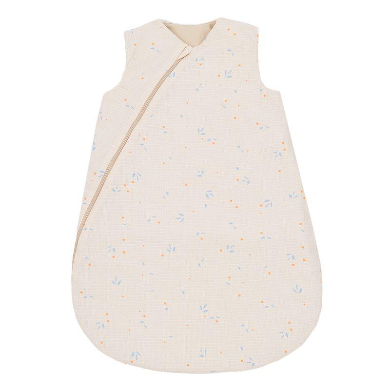 Gigoteuse mi-saison Cocoon en nid d'abeille 0-6 M Opera Orange Cherries NOBODINOZ fermée