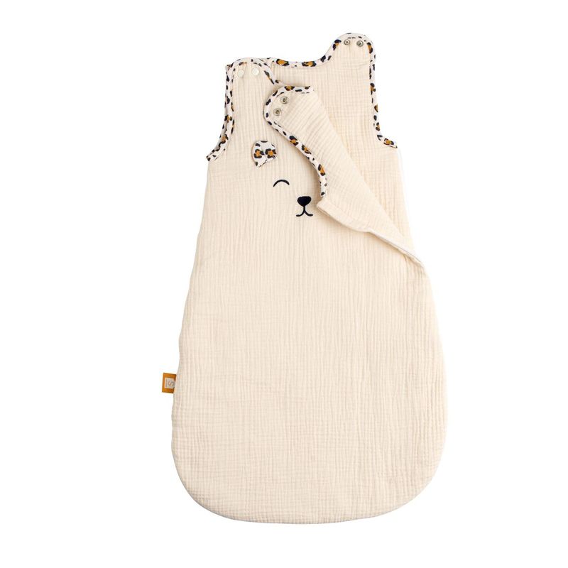 Gigoteuse ouatinée 0-6 Mois Léopard Sauthon ouverture épaule