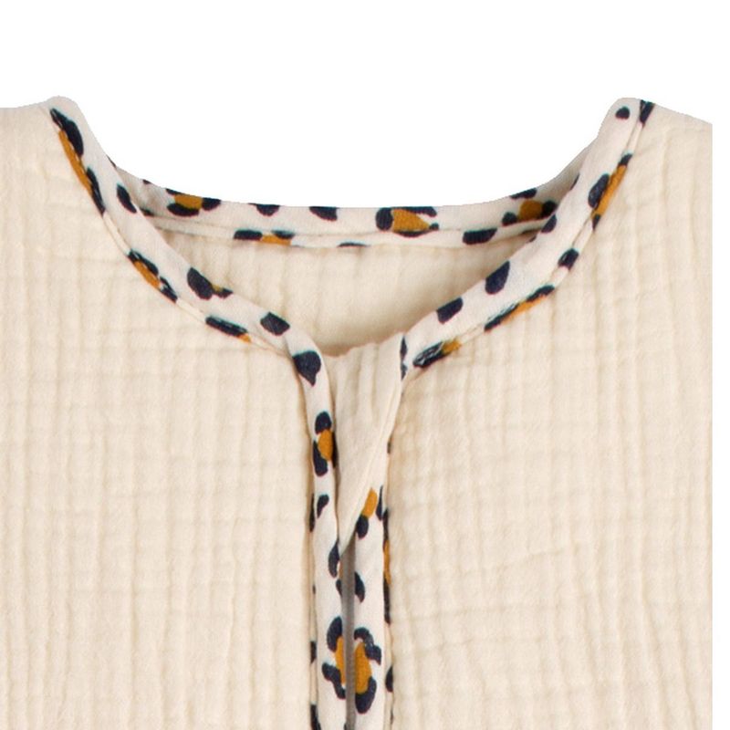 Gigoteuse ouatinée 6-24 Mois Léopard Sauthon col