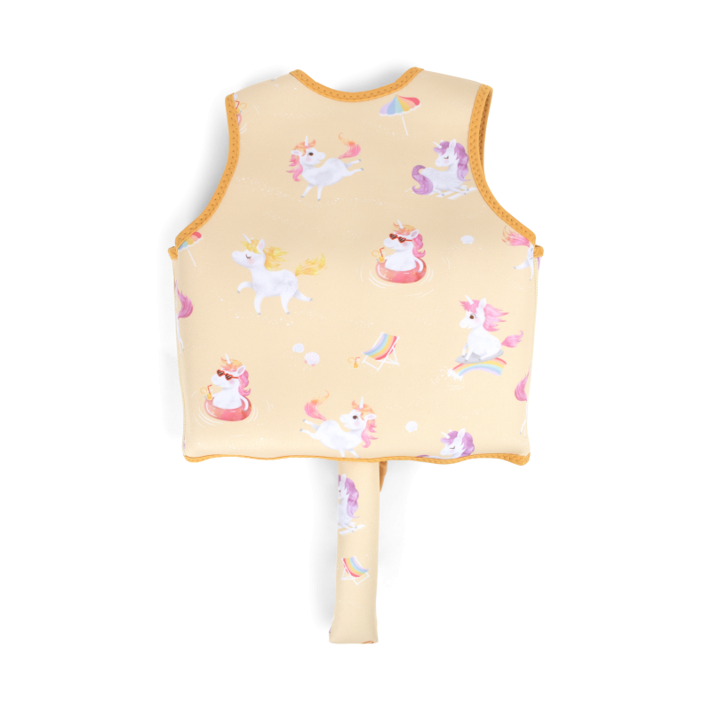 Gilet de natation 1-2 ans La plage des licornes FILIBABBA dos