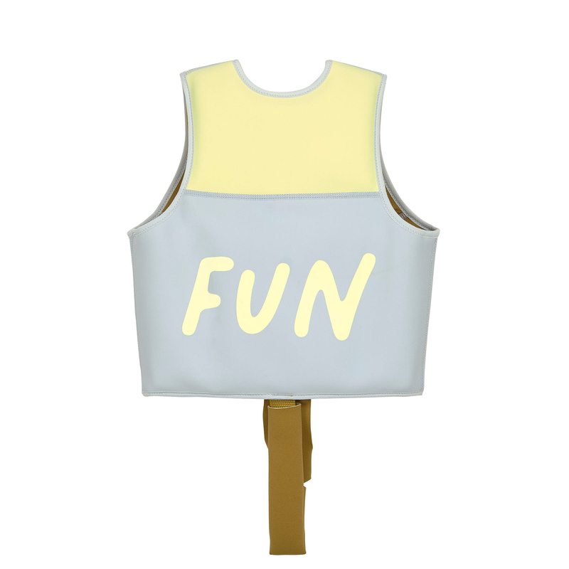 Gilet de natation bleu/citron LASSIG dos
