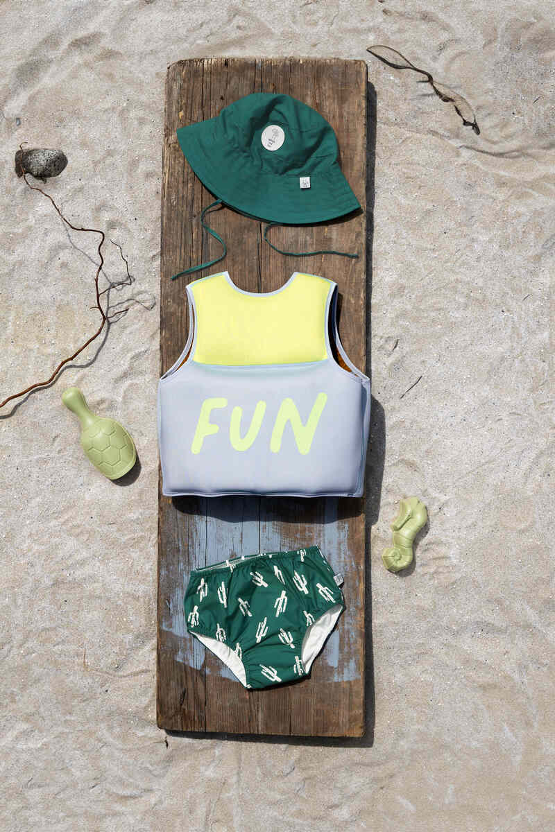 Gilet de natation bleu/citron LASSIG lifestyle2