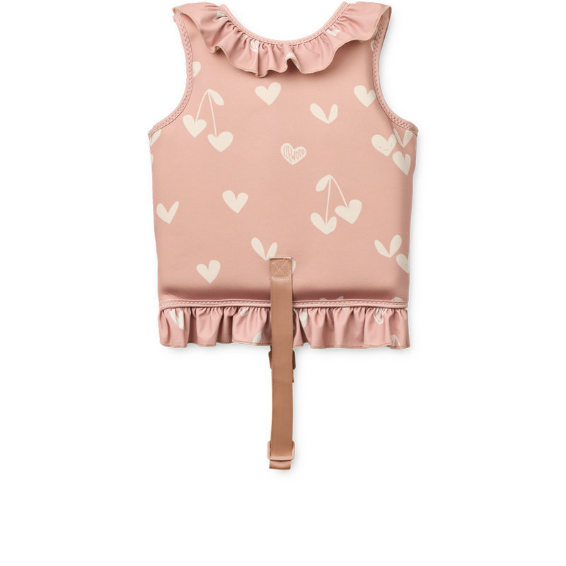 Gilet de natation Dove avec volants 11-15 kg Sweethearts / Pale tuscany Liewood dos