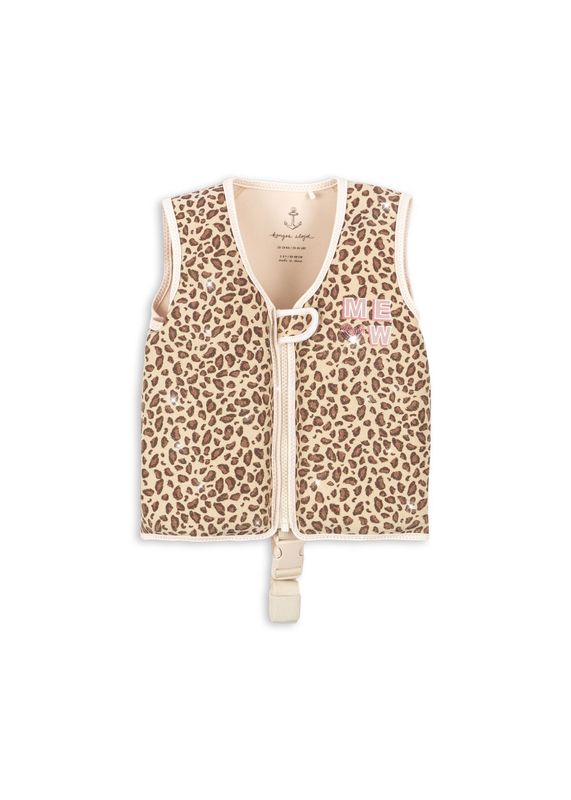 Gilet de natation Kitty léopard 2-3ans Konges Slojd devant
