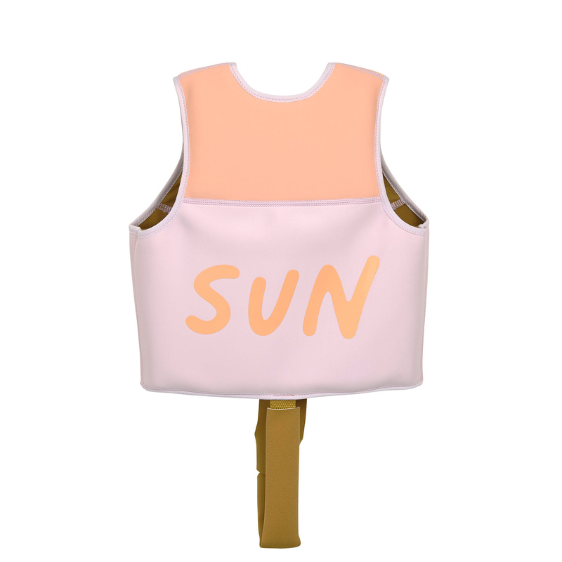 Gilet de natation lavande/abricot LASSIG dos