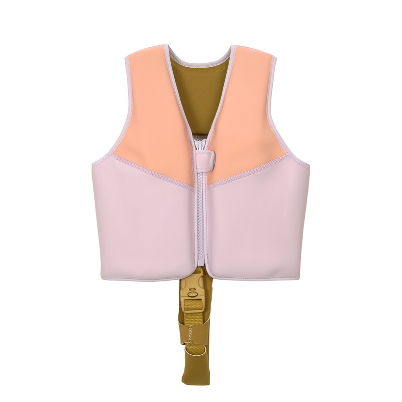 Gilet de natation lavande/abricot LASSIG face