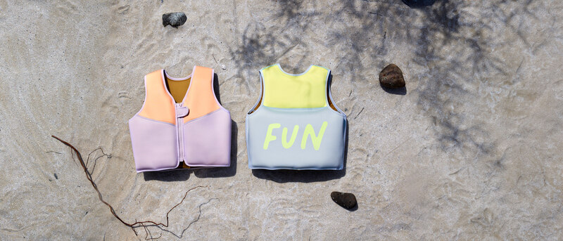 Gilet de natation lavande/abricot LASSIG lifestyle3