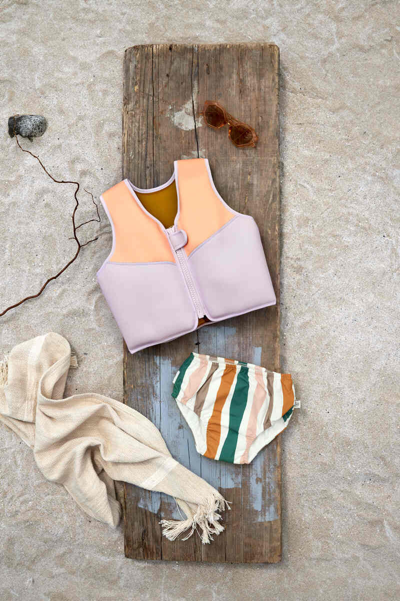 Gilet de natation lavande/abricot LASSIG lifestyle