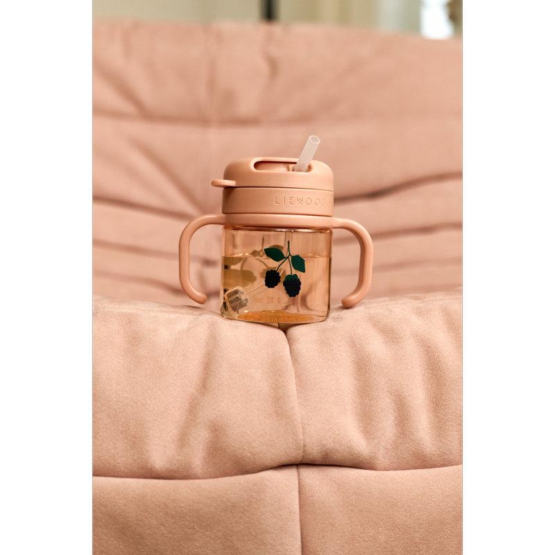 Gobelet à paille en tritan Kai Tritan Berry / Pale Tuscany Liewood lifestyle