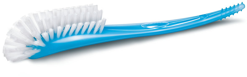 Goupillon bleu pour biberons et tétines Phillips Avent produit 