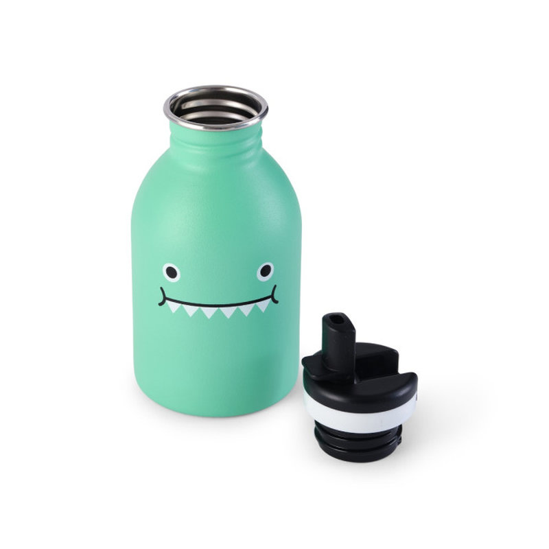 Gourde 250 ml Ricedino Vert Noodoll bouchon côté