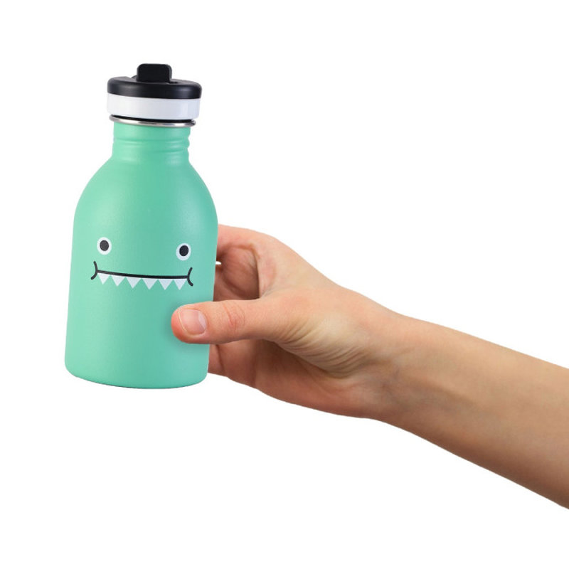 Gourde 250 ml Ricedino Vert Noodoll dans main