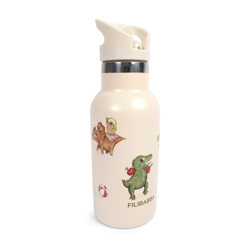 Gourde en acier inoxydable - Dino Beach Filibabba bouchon 