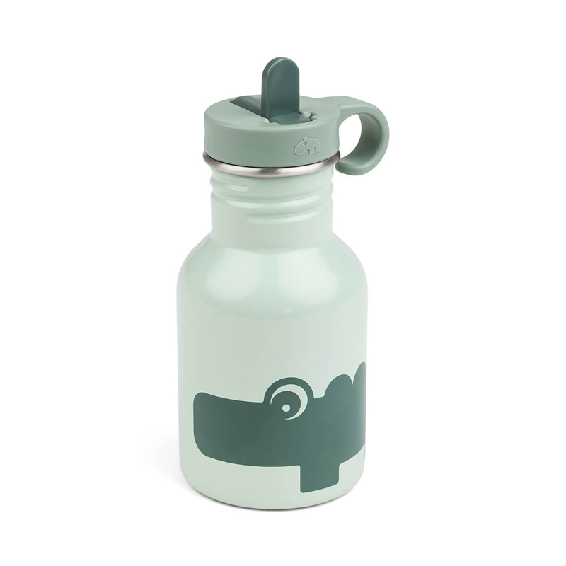 Gourde inox Croco Vert DONE BY DEER face