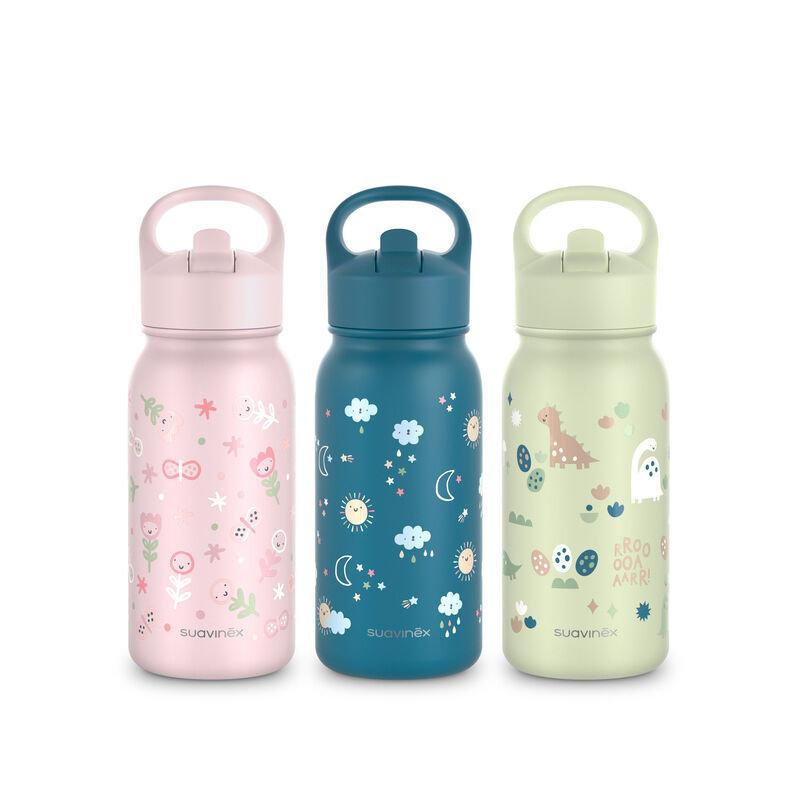 Gourde Inox Enfant 350 ml Colour Essence Couleur aléatoire SUAVINEX trois gourdes