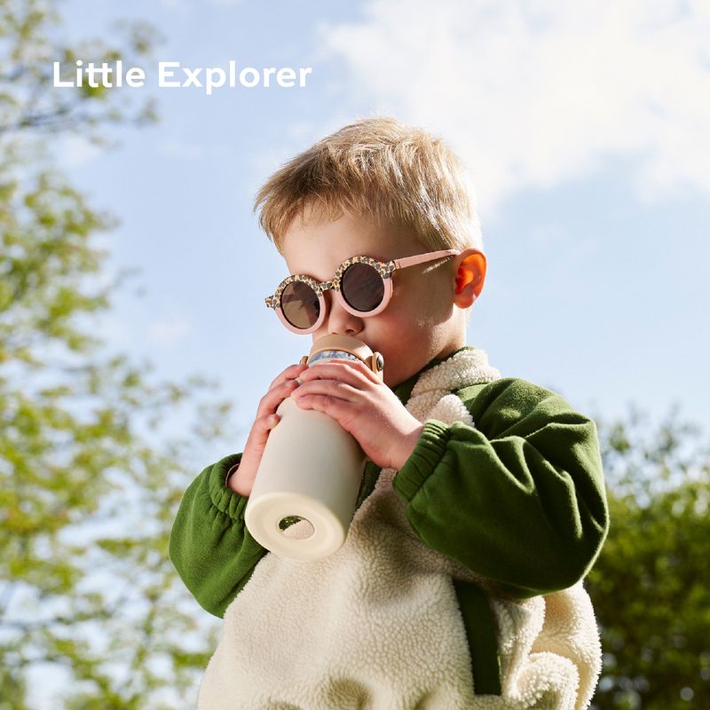 Gourde Inox Little Explorer Ivoire Babymoov lifestyle