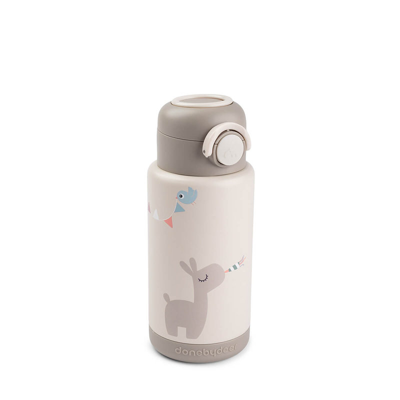 Gourde isotherme Celebration Sable 340 ml Done by Deer fermée