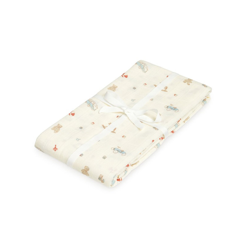 Grand lange en mousseline de Coton Bio Vintage Toys Cam Cam Copenhagen produit