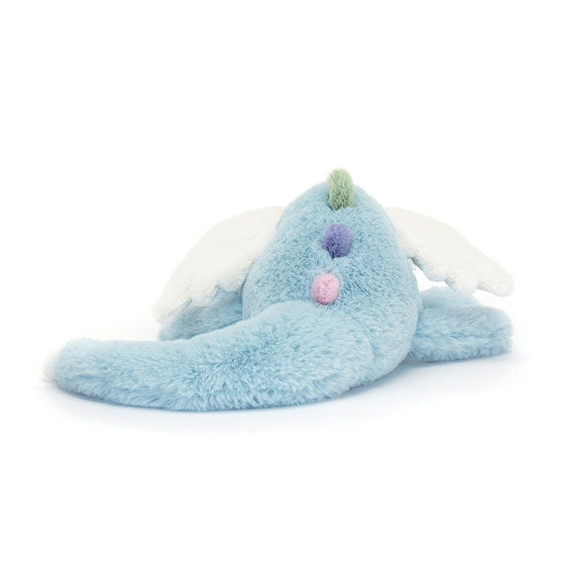 Grande peluche dragon Sky Jellycat dos