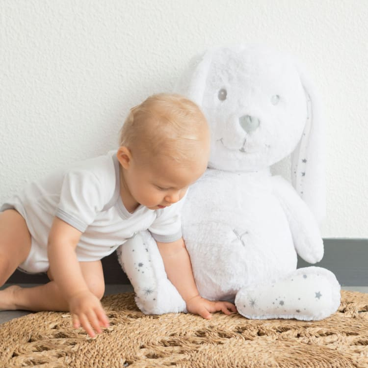 Grande peluche Lapin 60 cm Trois Kilos Sept Enfant