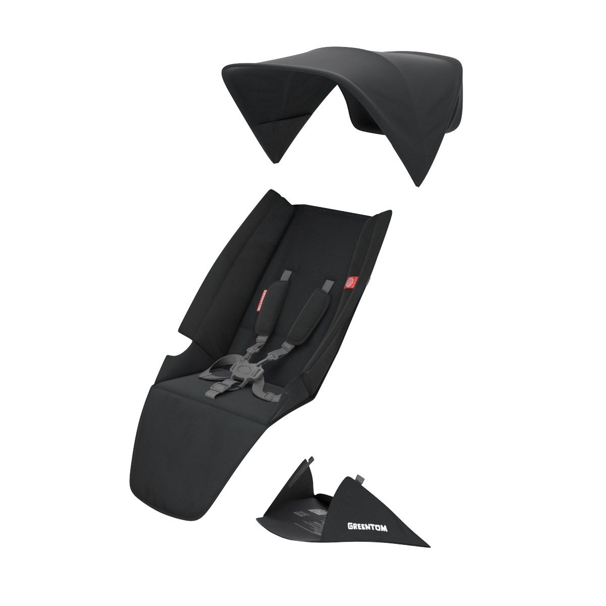 Assise classic Poussette Upp noir Greentom BamBinou