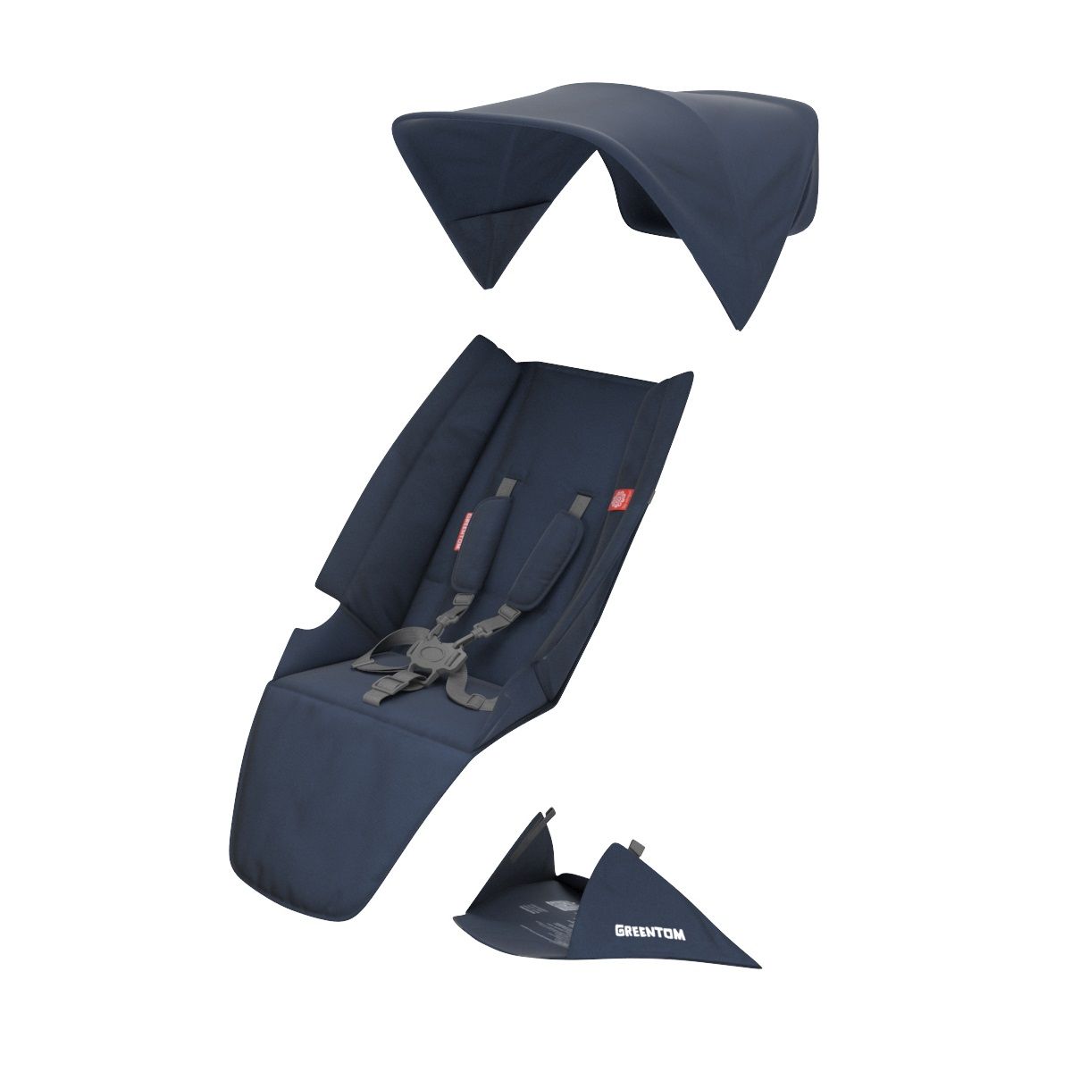 Assise classic Poussette Upp bleu Greentom BamBinou