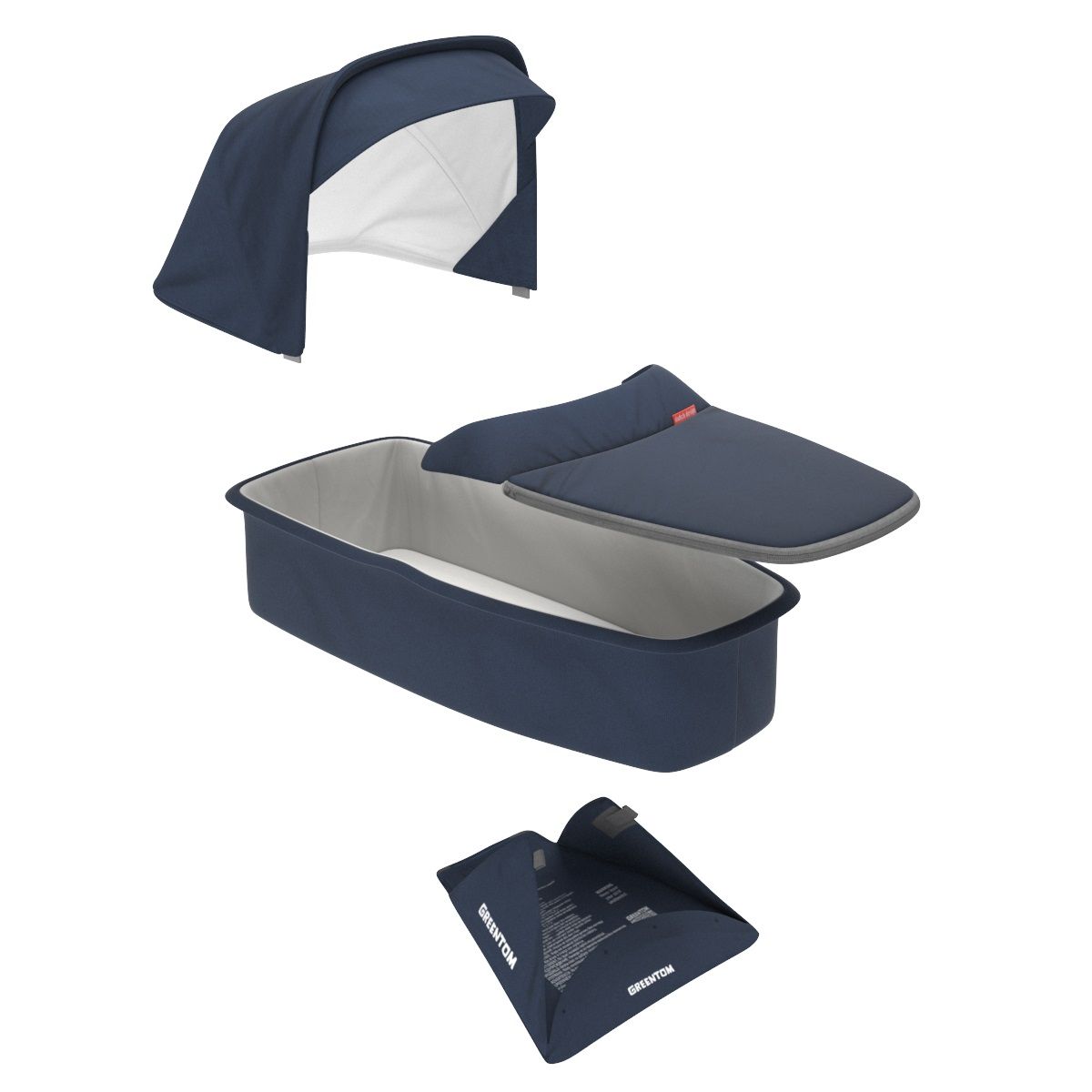 Kit nacelle Bottle poussette Upp bleu Greentom BamBinou