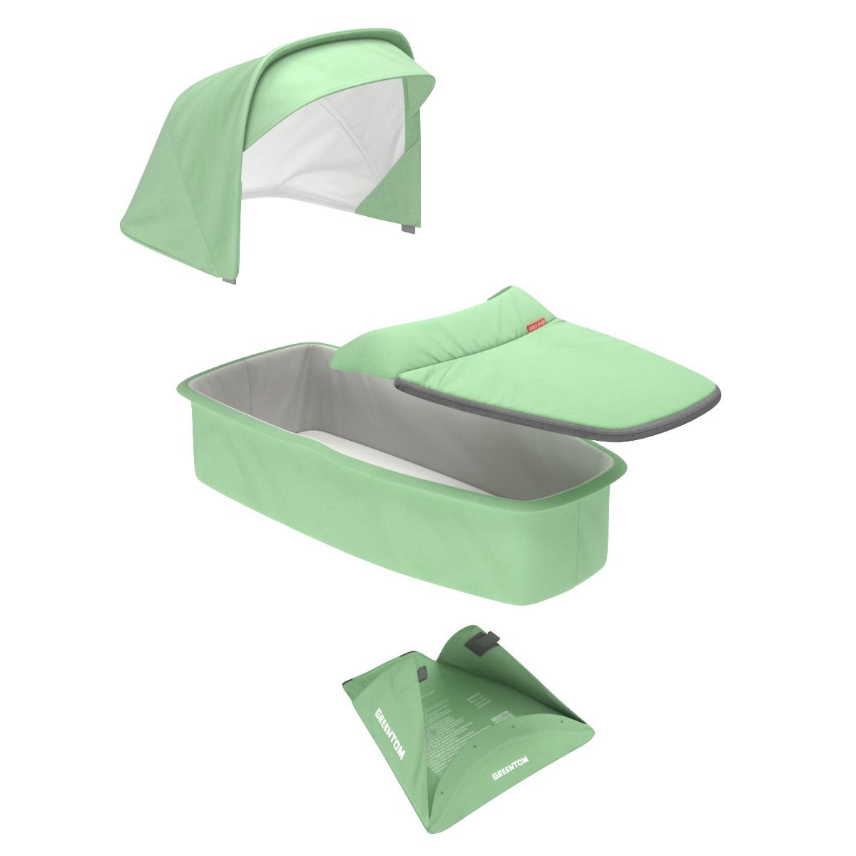 Kit nacelle Bottle poussette Upp menthe Greentom BamBinou
