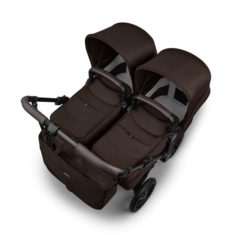 Habillage de nacelle complet pour Bugaboo Donkey 6 Twin Cocoa Brown Bugaboo poussette vue de haut
