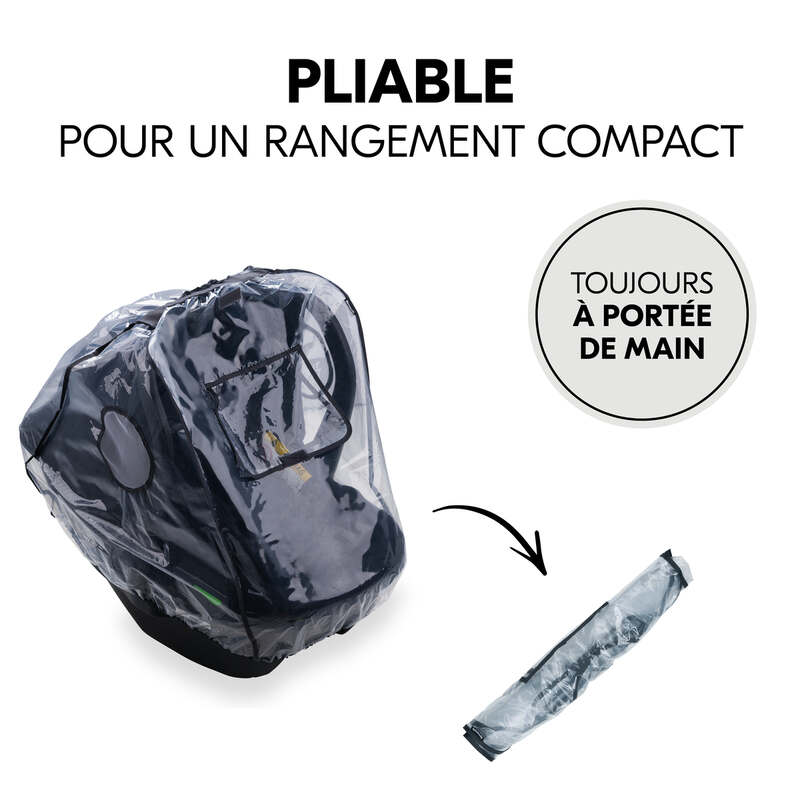 Habillage pluie universel pour cosy Hauck plier