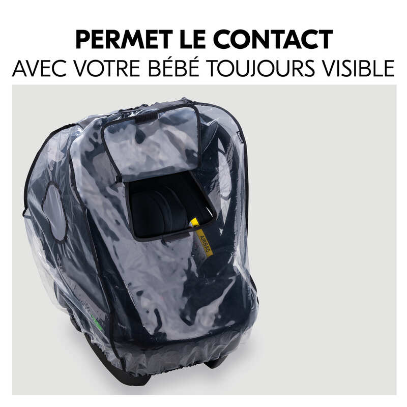 Habillage pluie universel pour cosy Hauck visible