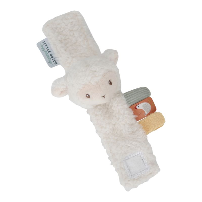 Hochet de poignet mouton Little Farm Little Dutch hochet déplié