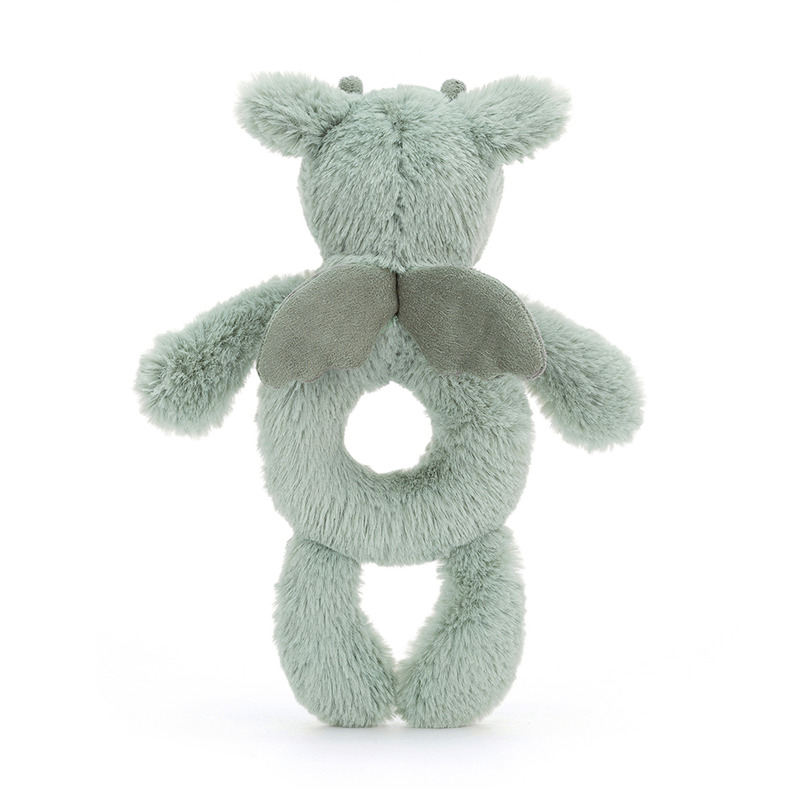 Hochet peluche Bashful Dragon Jellycat produit dos