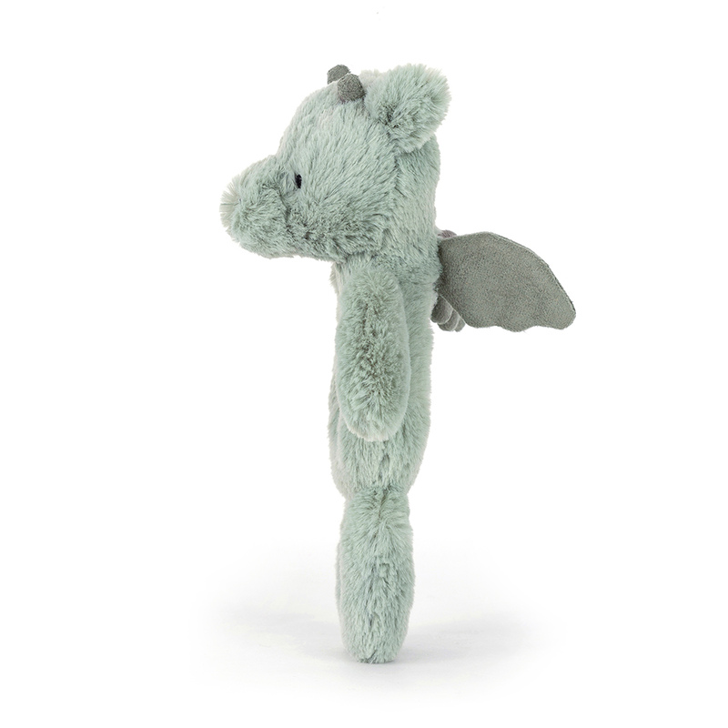 Hochet peluche Bashful Dragon Jellycat produit profil