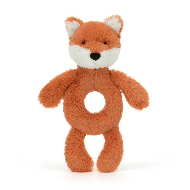Hochet peluche Bashful Fox Jellycat Produit face