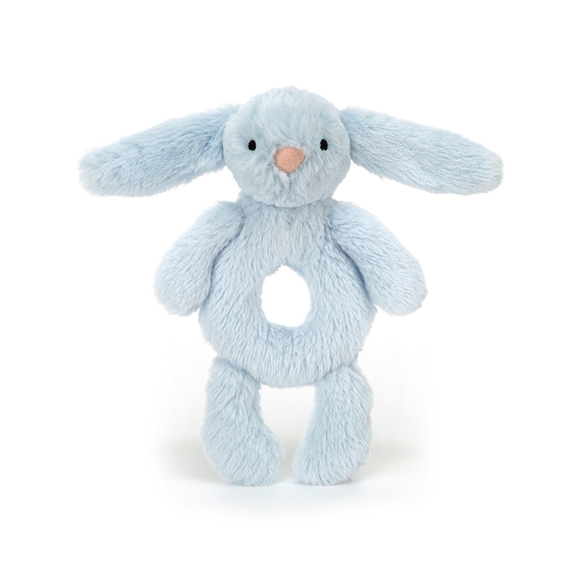 Hochet peluche lapin Bashful Jellycat Produit face