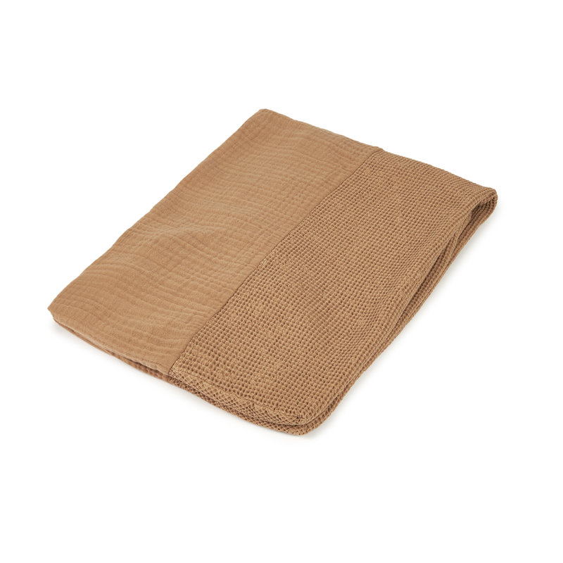 Housse de matelas à langer en coton lavé Wabi-Sabi Nobodinoz Sesame
